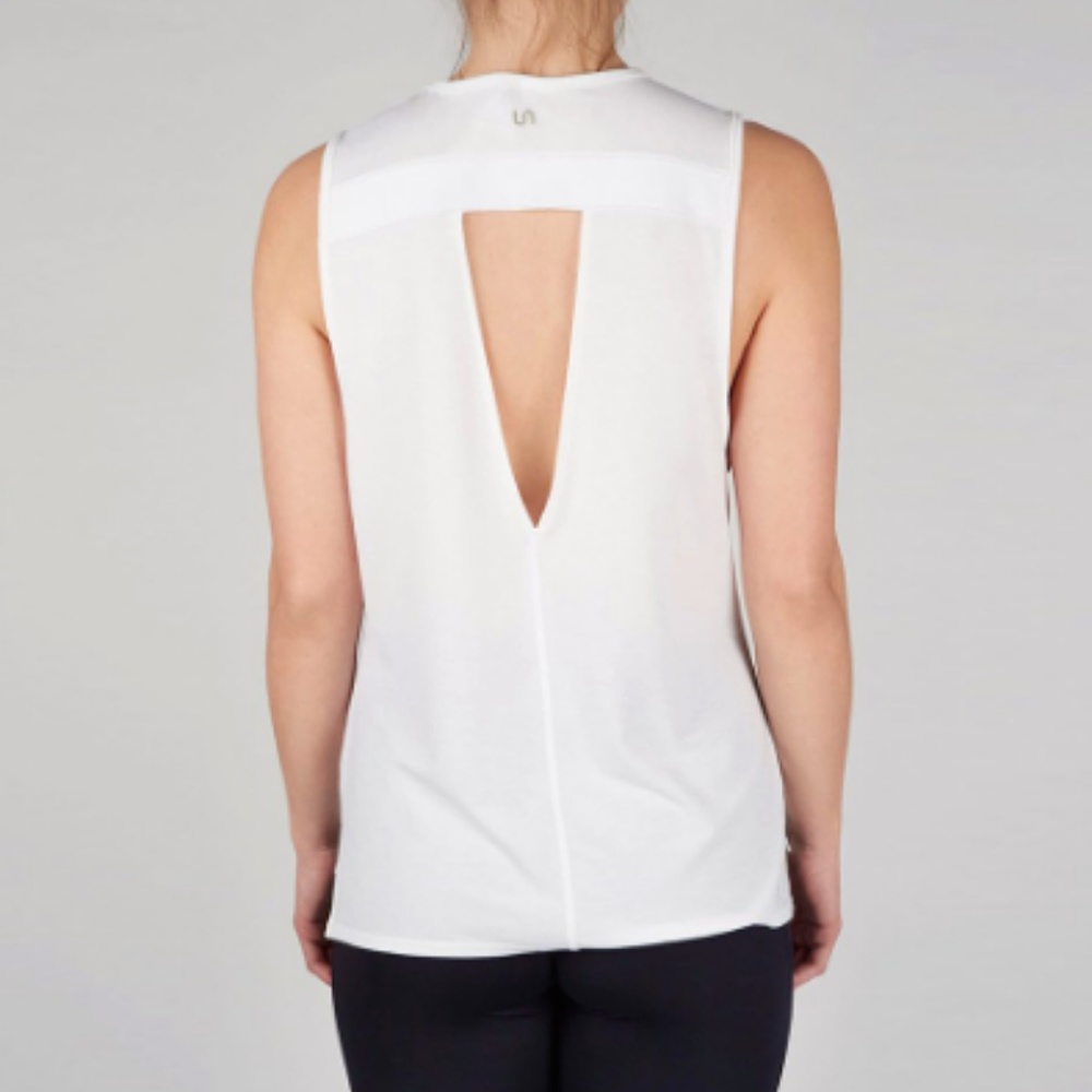 Urban Savage Cut Out Tank, White - NEW w/ tags